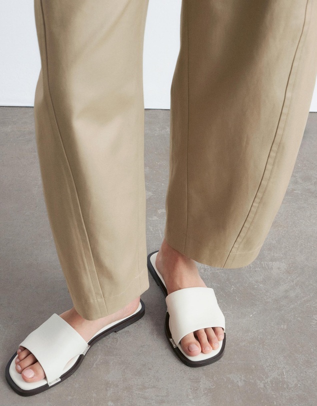 & Other Stories - Metal-Detail Leather Slides