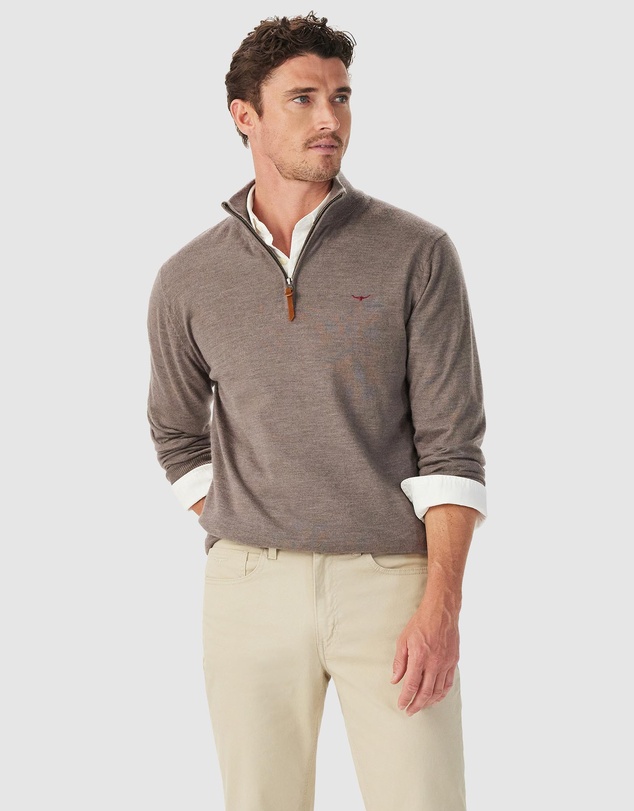 R.M.Williams - Ernest Merino 1/4 Zip Knit Jumper