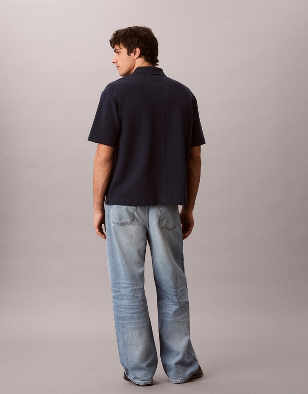 Calvin Klein Jeans - Script Logo Graphic Pique Relaxed Polo Shirt