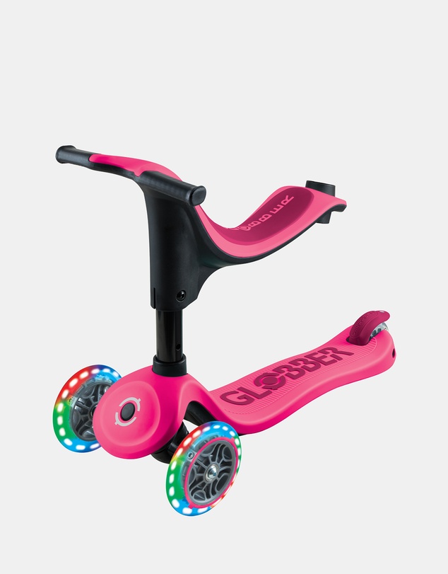 Globber - Go Up Sporty Lights Convertible Ride On & Scooter