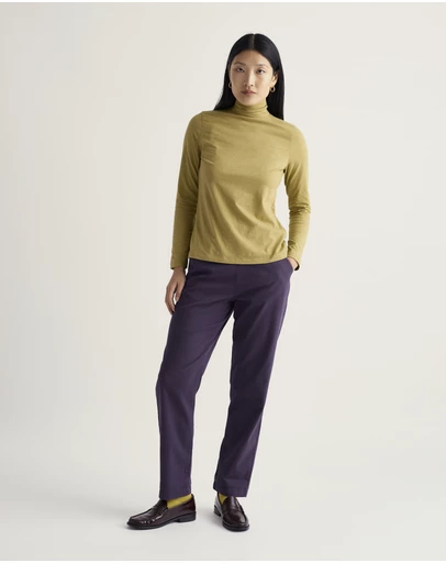 Seasalt - Seasalt Cornwall Green Landing Roll Neck Top