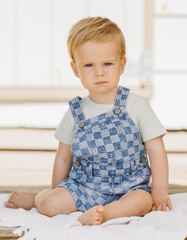 Bebe by Minihaha - The Waterhole Check Denim Overall