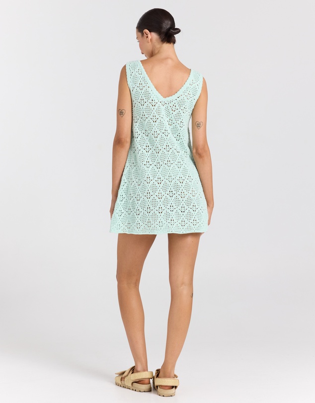 Poolside Paradiso - Messina V Knit Crochet Dress – Jewel