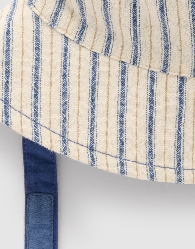 Purebaby - Reversible Striped Bucket Hat-Kids-Babies