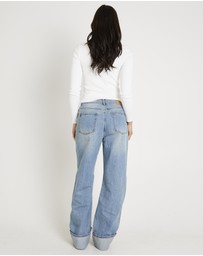 Subtitled - Demi Fold Hem Denim Jeans