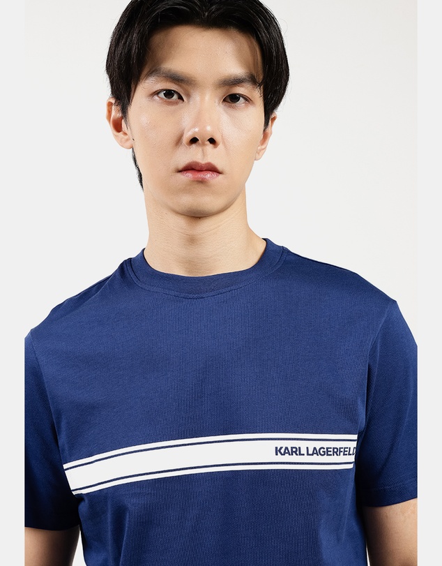 Karl Lagerfeld - Elongated Logo Graphic T-Shirt
