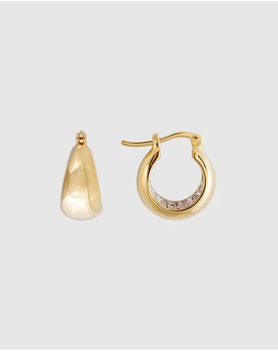 FAIRLEY - Crystal Fared Midi Hoops