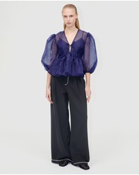 Stine Goya - Organza, LS Bow Top