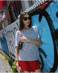 CAMIXA - Francy Linen Jersey T-Shirt Top