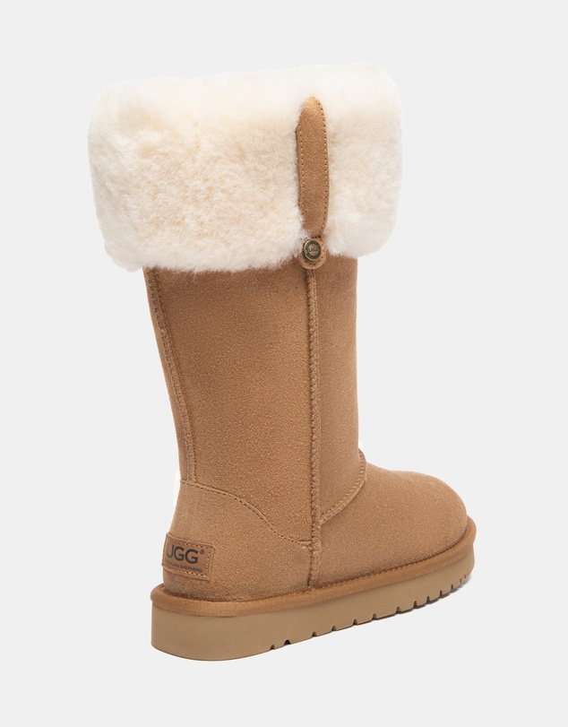 EVERAU - Australian Shepherd Ugg Tall Eleny Cow Suede Upper UGG Boots