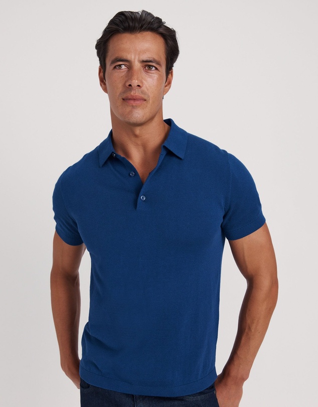 SABA - Marone Cotton Knit Polo