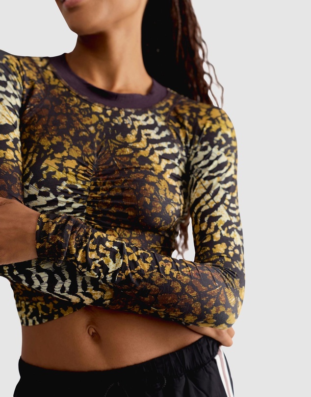 FP Movement by Free People - Tempo Ruched Layer Printed Top