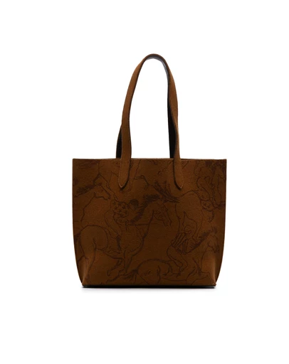 Pre-Loved by Azura Reborn - Pre-Loved Printed Felt Carrimi Tote MM