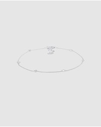 Elli Jewelry - Anklet Solitaire Star Swarovski&reg; Crystals 925 Sterling Silver