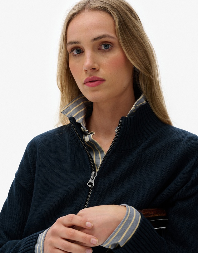 Superdry - Slouchy Knitted Half Zip