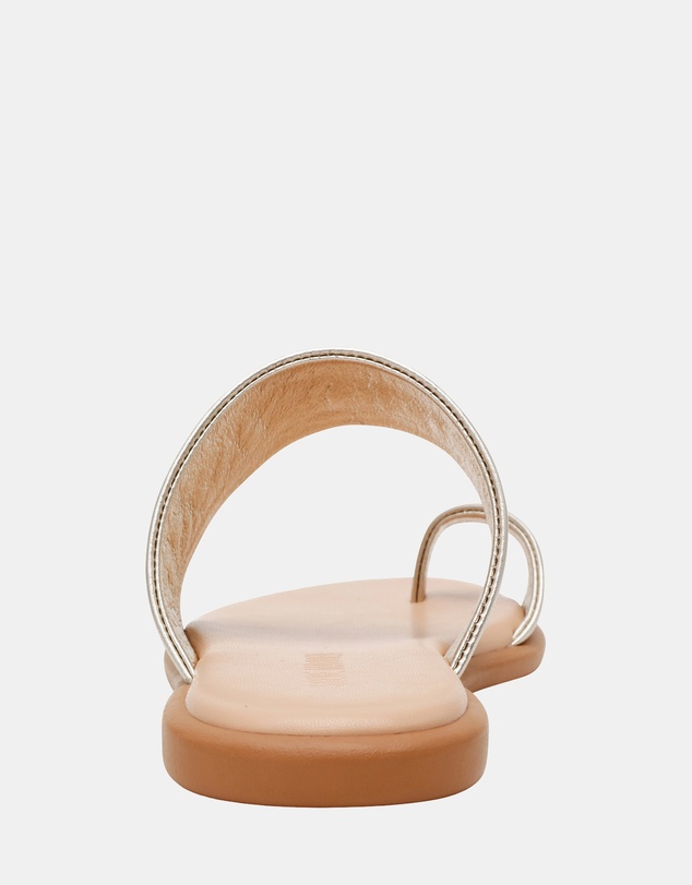 Steve Madden - Zani Gold Leather Sandals