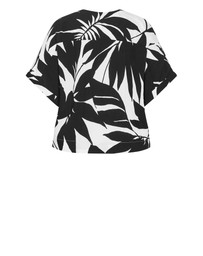 City Chic - Plus size Oasis Print Shirt - black