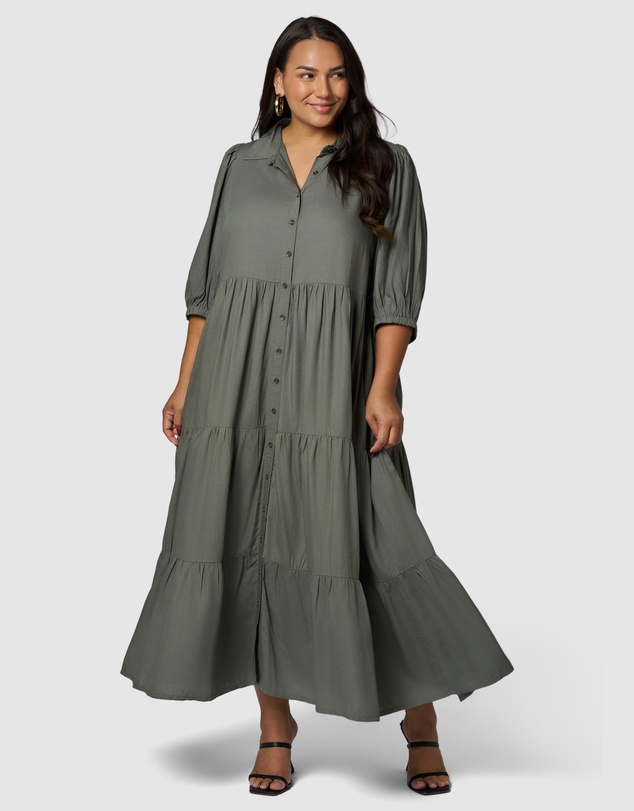 Sunday In The City - Halo Midi Shirt Dress