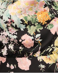 Petal & Pup - Anabelle Halter Neck Midi Dress - Black Floral