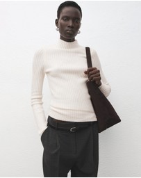 M.N.G - Knitted Sweater With Perkins Neck