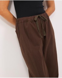 Calli - Matt Soft Twill Pants