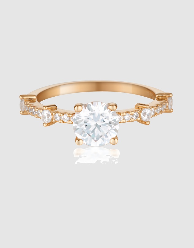 Georgini - Gala Solitaire Rose Gold Ring
