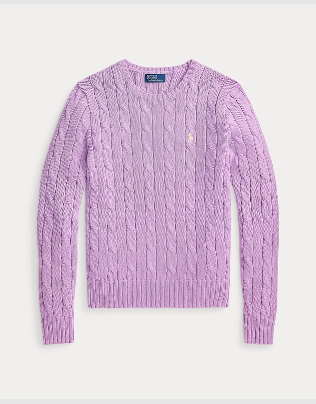 Polo Ralph Lauren - Cable-Knit Cotton Crewneck Sweater - The ICONIC Exclusive