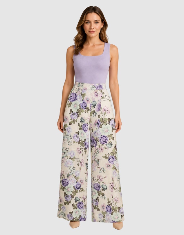 Honey and Beau - Fluerina High Waist Pant