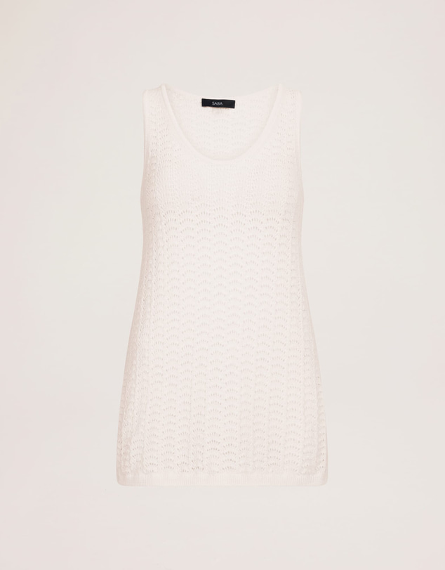 SABA - Prue Cotton Crochet Tank