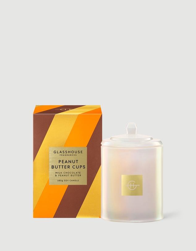 Glasshouse Fragrances - Peanut Butter Cups 380g Soy Candle