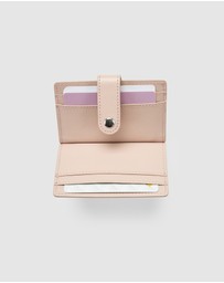 Globite - Leather RFID Card Holder Snap Button