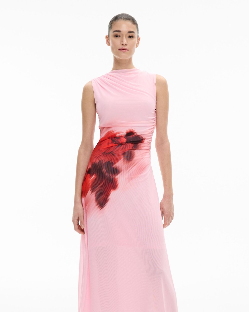 witchery pink dress Mesh Drape Tank Dress by Witchery Online | THE ICONIC
