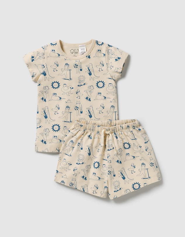 Wilson & Frenchy - Tout Est Magique Organic SS Pyjamas - Babies-Kids