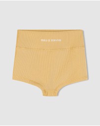 Zulu & Zephyr Mini - Mini Stripe Rib Boy Shorts - Kids