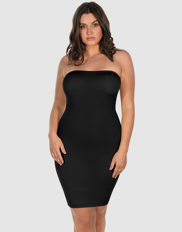 B Free Intimate Apparel - Strapless Knee Length Slip Dress