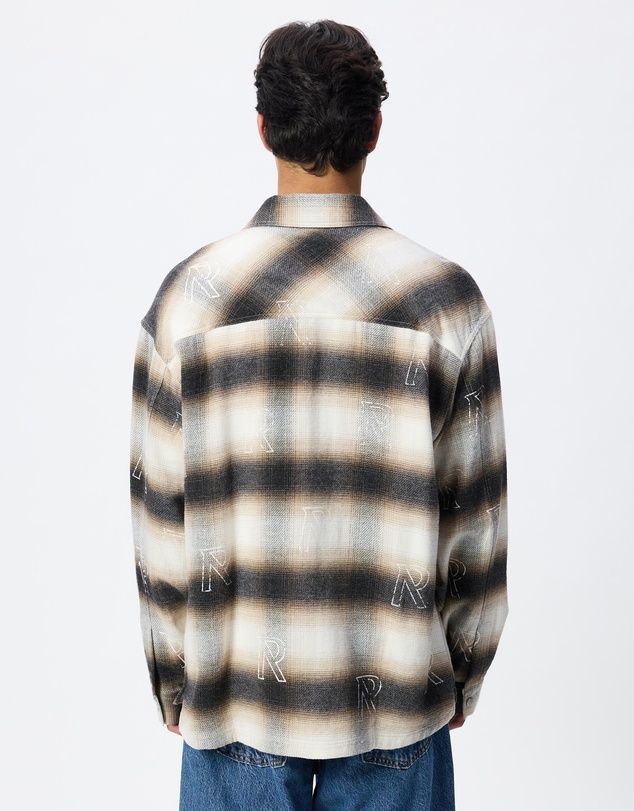 Represent - ICONIC EXCLUSIVE - All Over Initial Flannel Shirt