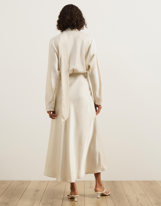 Atmos&Here - Priya Scarf Satin Midi Dress