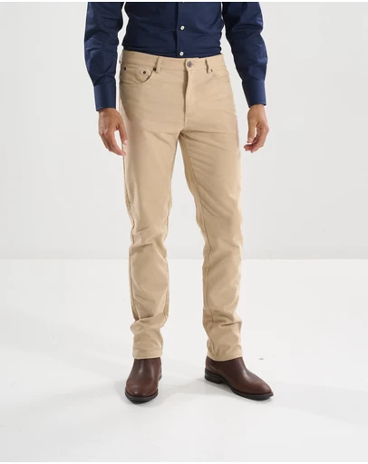 3 Wise Men - 3 Wise Men Ruxton Moleskin Trouser - Tan