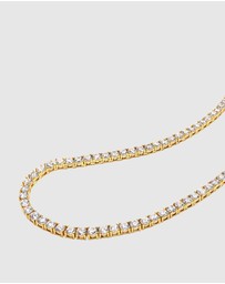 Nialaya Jewellery - Tennis Necklace in Gold