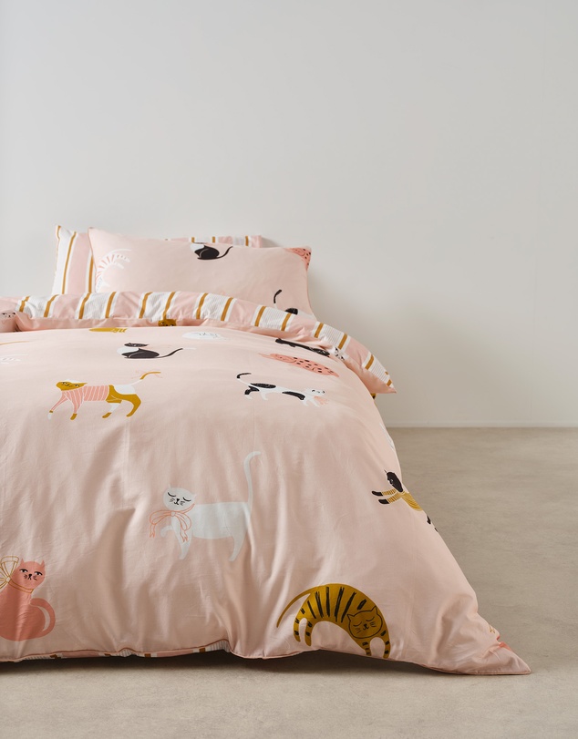 Linen House Kids - Cats 'n' Bows Quilt Cover Set