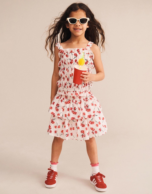 Huxbaby - Cherry Tiered Skirt - ICONIC EXCLUSIVE - Babies-Kids
