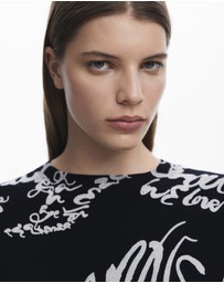 Desigual - Arty print sweater