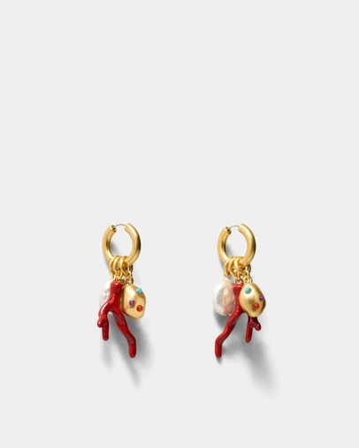 MIMCO - Cladiella Charm Hoop Earrings