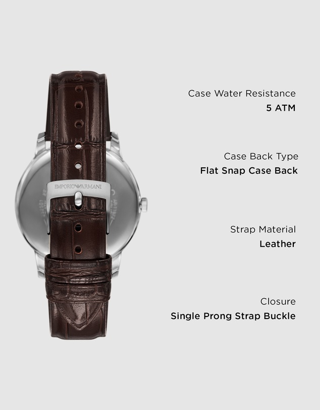 Emporio Armani - Brown Analogue Watch