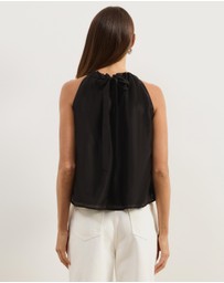 Atmos&Here - Paloma Voile Halter Neck Top