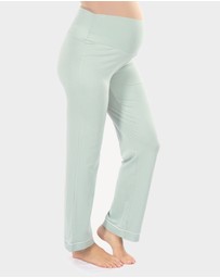 Angel Maternity - Maternity and Nursing Sleeve Pyjama Set in Sage