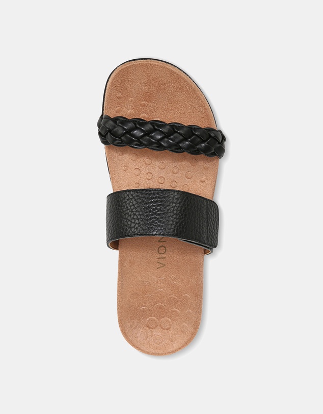 Vionic - Jeanne Slide - Black Leather