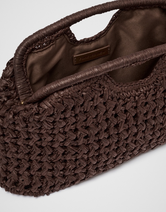 Forever New - Shara Weave Frame Clutch Bag
