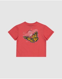 Santa Cruz - Winged Moon Strip Centre Short Sleeve Tee - Teens