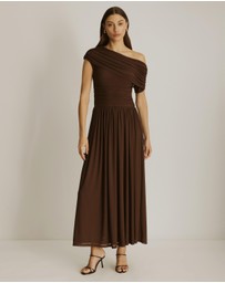 Atmos&Here - Winnie Off Shoulder Mesh Maxi Dress